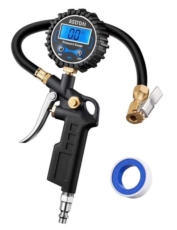 Tyre Pressure Gauge & Mini Inflator